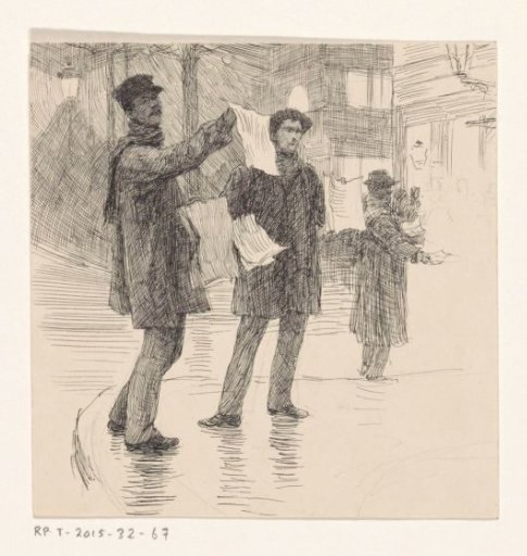 Three newspaper vendors