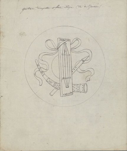 Guittare, trumpet, and flute of the Negroes of the Guinea coast