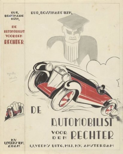 Book Cover Design for: Rudolf Bossinade, The Motorist Before the Court: Motorist Law, c. 1932-1934
