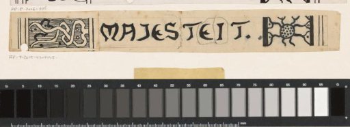 Book spine design for: Louis Couperus, Majesty, 1893