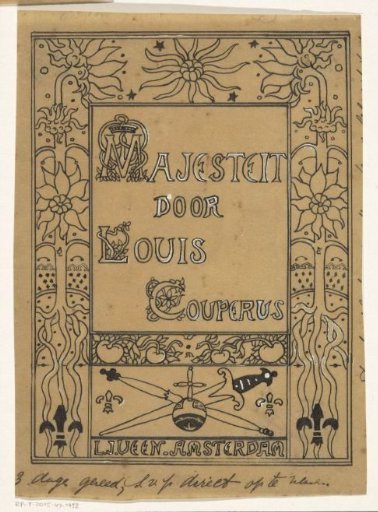 Book cover design for: Louis Couperus, Majesteit, 1893