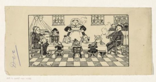 Family at a meal