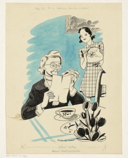 An Older Woman Reading a Letter