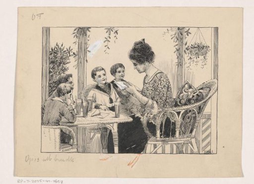 Woman Reading a Letter in a Conservatory