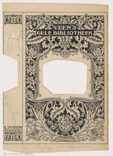 Binding design for: Veen's Gele Bibliotheek, c. 1912-1921