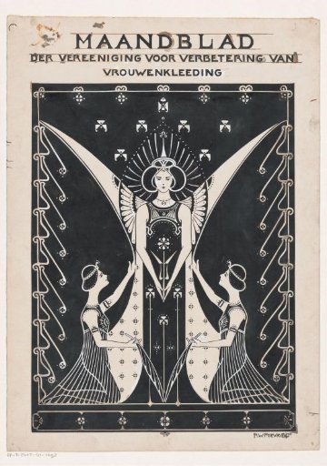 Cover design for: Monthly Journal of the Association for the Improvement of Women's Clothing, c. 1901-1909