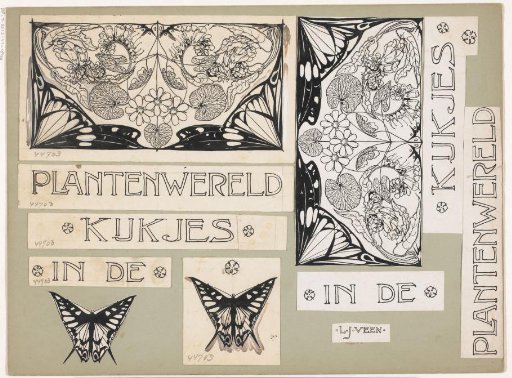 Cover design and illustrations for: Emilie C. Knappert, Kijkjes in de plantenwereld, 1893