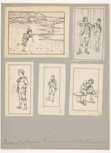 Five scenes with boys