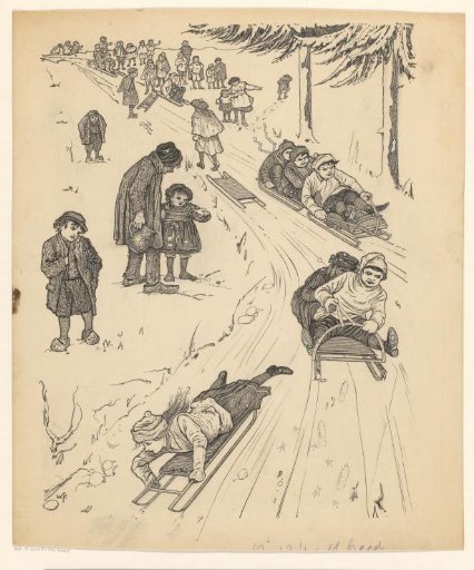 Children sledding