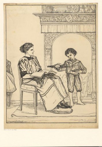 Boy with Shoe and Rod
