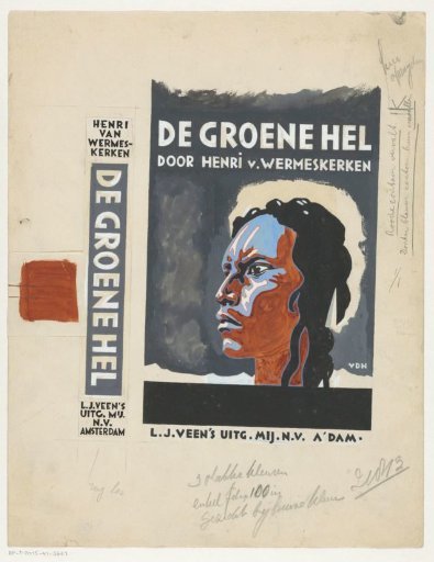 Book cover design for: Henri van Wermeskerken, The Green Hell. The White Mystery of the Matto Grosso, 1933