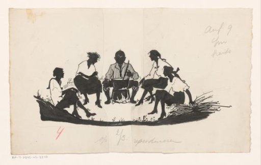 Company Around a Fire