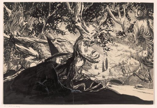 Doortje and company crossing a bridge