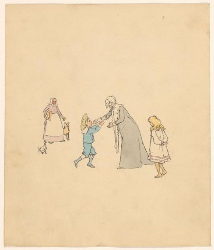 Older Woman Receiving a Boy
