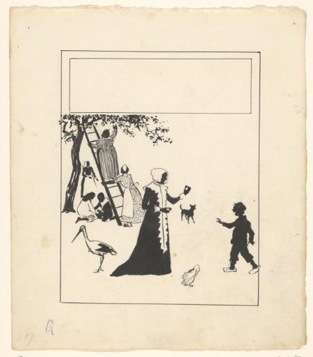 Old woman holding a plum in her hand