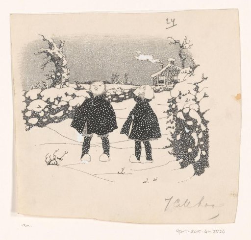 Boy and Girl in the Snow