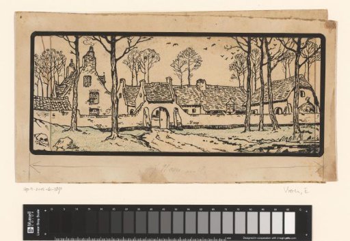Farmstead with a gate