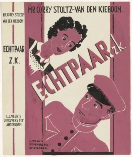Band design for: Corry Stoltz-Van den Kieboom, Married couple, 1936