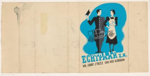 Band design for: Corry Stoltz-Van den Kieboom, Married couple, 1936