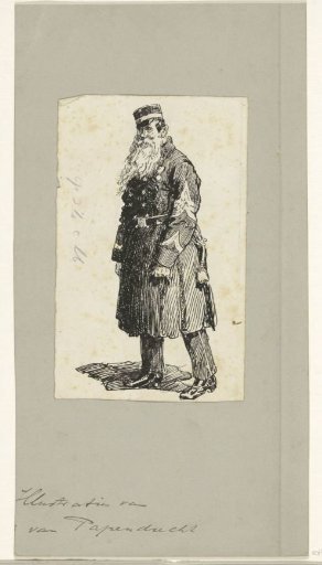 Standing bearded soldier