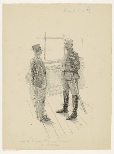 Military Officer in Conversation with Fourier