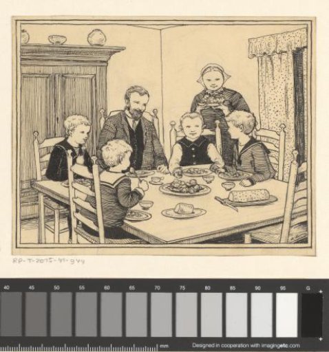 Family at the meal