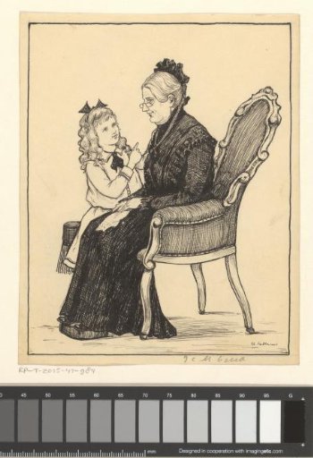 Girl with an old woman