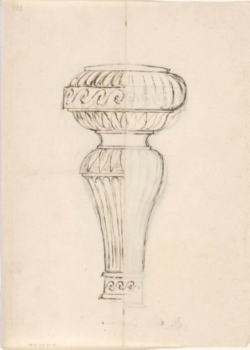 Design for the finial of a staff