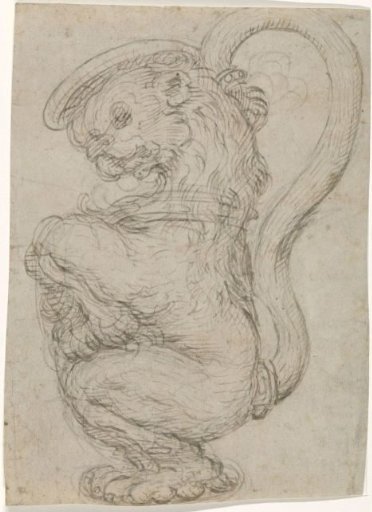 Design for a ewer in the shape of a lion