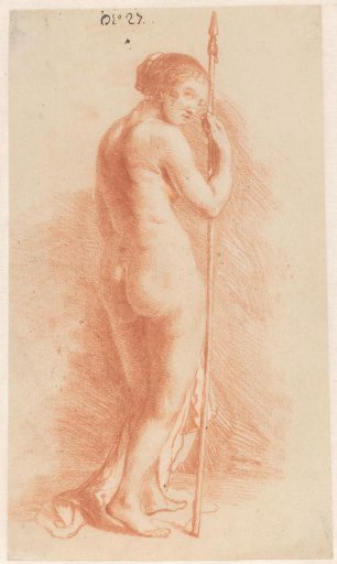 Standing woman with a spear