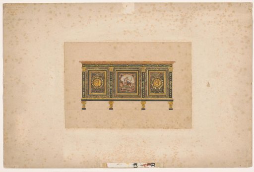 Presentation Drawing of a Commode by the Parisian Cabinetmaker Jacob-Desmalter