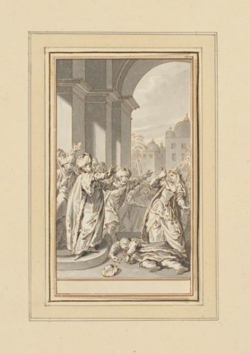 Palmira has discovered Mohammed's wickedness, rejects him, and prefers to commit suicide than to fall into his hands