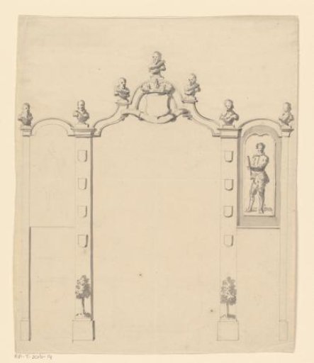 Gate with busts