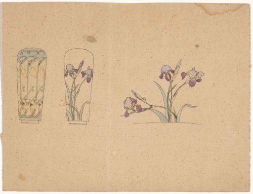 Designs for the Decoration of Two Vases and Two Handles