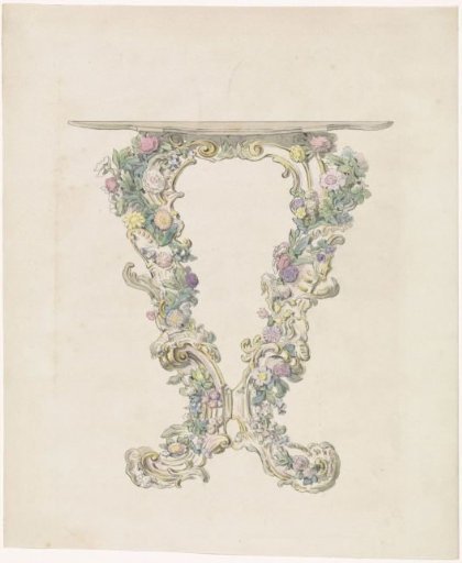 Design for a porcelain console table