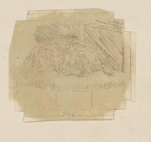 Recumbent dog
