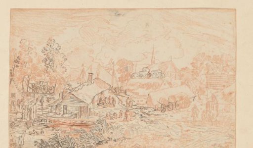 Village View with Pond