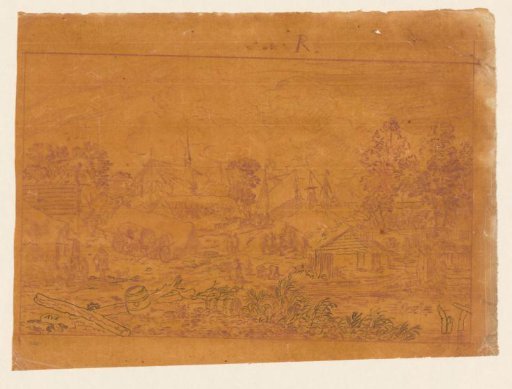 Village View with Pond