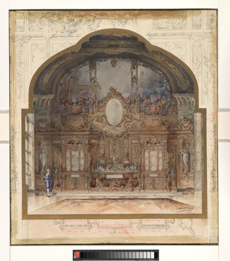 Design for a wall in a large dome hall
