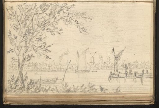 River view with [boats] at Rotterdam