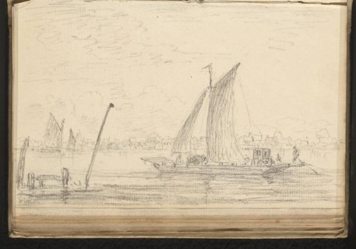 River view with sailing boats