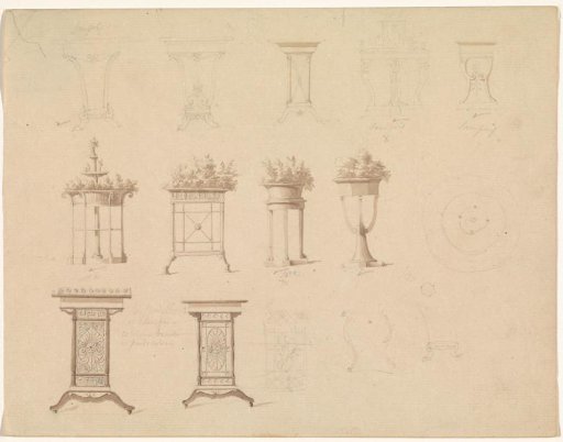 Table feet and jardinières