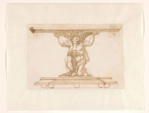 Design Drawing for a Table with a Profiled Top
