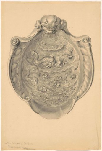 Drawing of 17th-century Silver Belonging to an Album