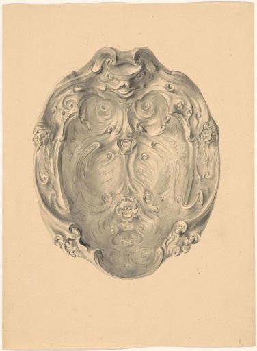 Drawing of 17th-century Silver Belonging to an Album