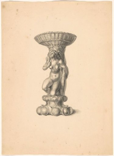 Drawing of 17th-century Silver Belonging to an Album