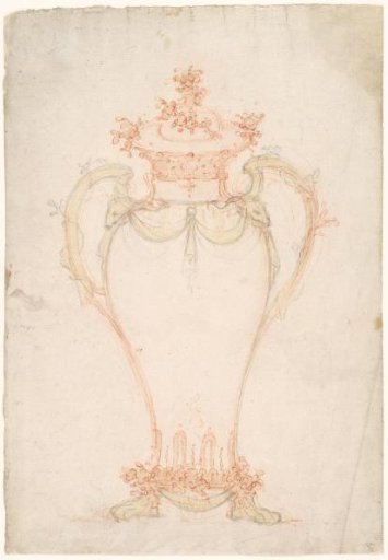 Design for the gilded bronze mount of a porcelain vase