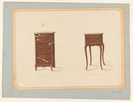 Two small cabinets