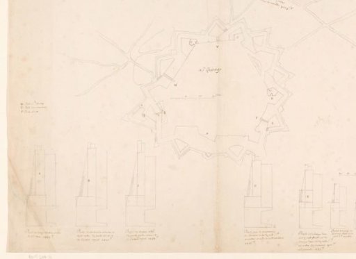 Fortress plan of Le Quesnoy