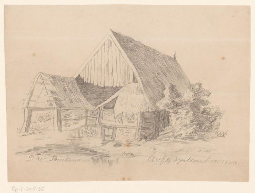 View of a barn, near Cleves